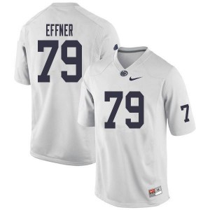 Men Bryce Effner White Penn State College Football #79 Jersey 821385-216