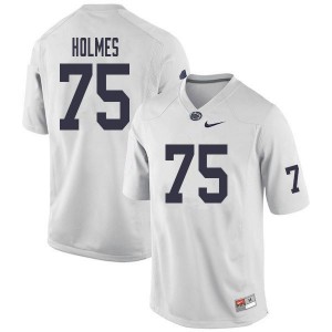 Men Des Holmes White Penn State Nittany Lions College Football #75 Jersey 106293-313