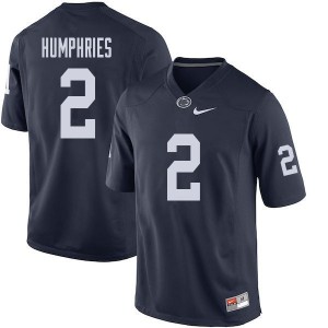 Men Isaiah Humphries Navy Nittany Lions College Football #2 Jersey 248031-612