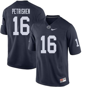 Men John Petrishen Navy Penn State College Football #16 Jersey 831386-596
