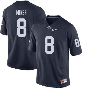 Men Jordan Miner Navy Penn State College Football #8 Jersey 669219-258