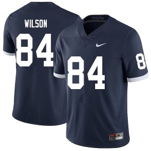Men Benjamin Wilson Navy Penn State College Throwback Football #84 Jersey 147553-607