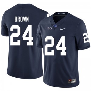 Men DJ Brown Navy Nittany Lions College Football #24 Jersey 408176-923
