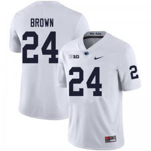 Men DJ Brown White Penn State College Football #24 Jersey 831488-470