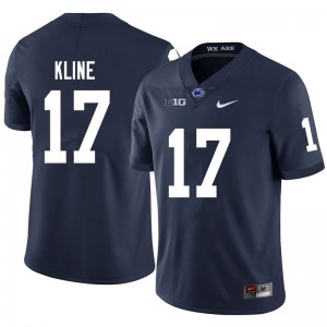 Men Grayson Kline Navy Nittany Lions College Football #17 Jersey 777880-976