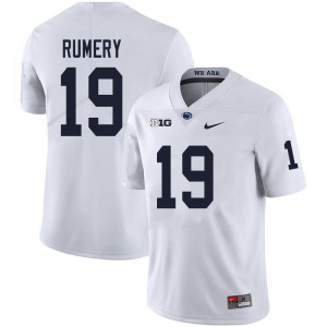 Men Isaac Rumery White Penn State College Football #19 Jersey 260851-531