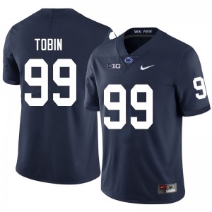 Men Justin Tobin Navy Penn State College Football #99 Jersey 951368-823
