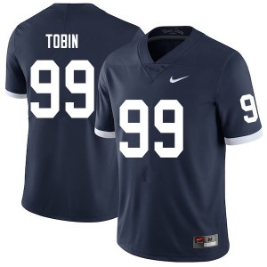 Men Justin Tobin Navy Penn State College Throwback Football #99 Jersey 809721-670
