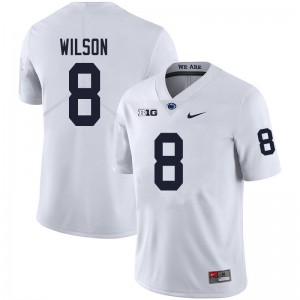 Men Marquis Wilson White PSU College Football #8 Jersey 844679-732