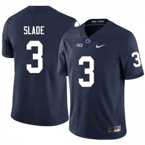 Men Ricky Slade Navy Penn State Nittany Lions College Football #3 Jersey 709981-762
