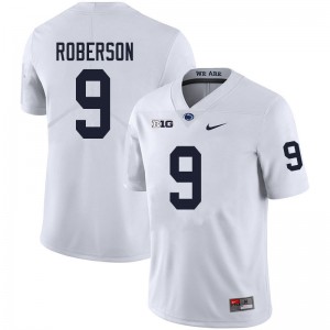 Men Ta'Quan Roberson White Penn State College Football #9 Jersey 317061-837