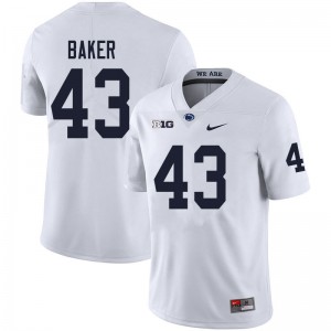 Men Trevor Baker White Penn State College Football #43 Jersey 682263-203