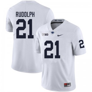 Men Tyler Rudolph White Penn State Nittany Lions College Football #21 Jersey 966431-459
