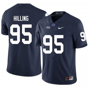 Men Vlad Hilling Navy PSU College Football #95 Jersey 524353-676