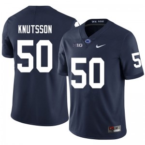 Men WIll Knutsson Navy Nittany Lions College Football #50 Jersey 666758-389