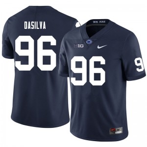 Men Anthony DaSilva Navy PSU College Football #96 Jersey 175195-445