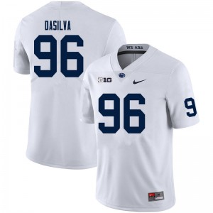 Men Anthony DaSilva White Penn State College Football #96 Jersey 604170-682