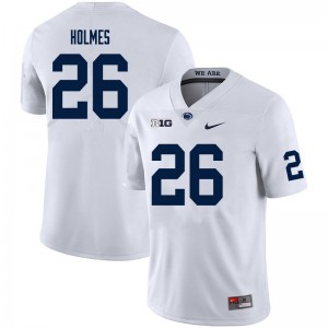 Men Caziah Holmes White PSU College Football #26 Jersey 310122-691