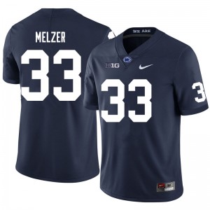 Men Corey Melzer Navy Penn State College Football #33 Jersey 761702-422