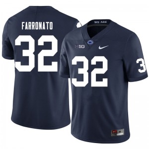 Men Dylan Farronato Navy PSU College Football #32 Jersey 447054-379