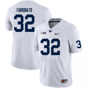 Men Dylan Farronato White Penn State College Football #32 Jersey 772548-108