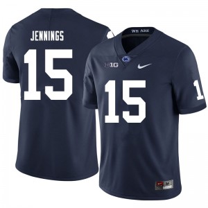 Men Enzo Jennings Navy Penn State College Football #15 Jersey 263836-168