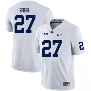 Men Jaden Seider White Nittany Lions College Football #27 Jersey 131179-670