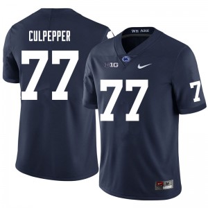 Men Judge Culpepper Navy Penn State College Football #77 Jersey 197937-340