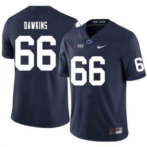 Men Nick Dawkins Navy PSU College Football #66 Jersey 324937-141