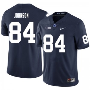 Men Theo Johnson Navy Nittany Lions College Football #84 Jersey 234353-311