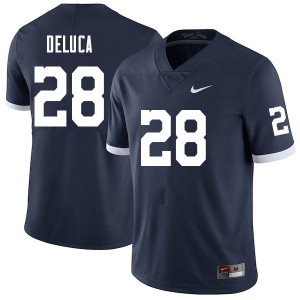 Men Dominic DeLuca Retro Penn State College Football #28 Jersey 560625-470
