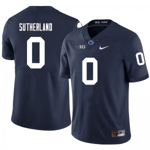 Men Jonathan Sutherland Navy Penn State Nittany Lions College Football #0 Jersey 727917-377