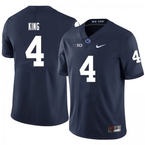 Men Kalen King Navy Penn State College Football #4 Jersey 179961-915