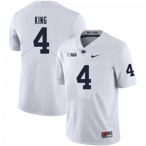 Men Kalen King White PSU College Football #4 Jersey 758822-756