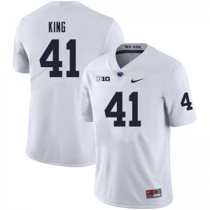 Men Kobe King White Penn State College Football #41 Jersey 459587-290