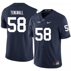 Men Landon Tengwall Navy Penn State College Football #58 Jersey 876228-922