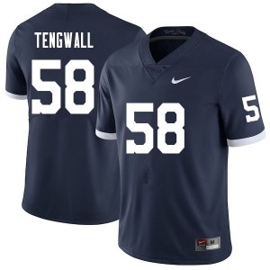 Men Landon Tengwall Retro Penn State Nittany Lions College Football #58 Jersey 806328-386