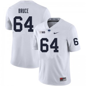 Men Nate Bruce White Nittany Lions College Football #64 Jersey 481891-725