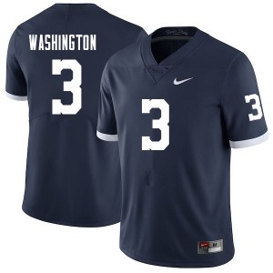 Men Parker Washington Retro Penn State College Football #3 Jersey 177052-946
