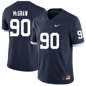 Men Rodney McGraw Retro PSU College Football #90 Jersey 709144-197