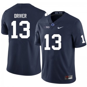 Men Cristian Driver Navy Penn State Nittany Lions College Football #13 Jersey 166734-939
