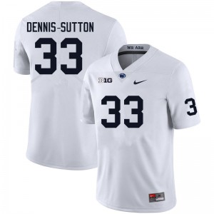 Men Dani Dennis-Sutton White PSU College Football #33 Jersey 957050-968