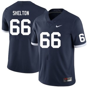 Men Drew Shelton Retro PSU College Football #66 Jersey 918203-809