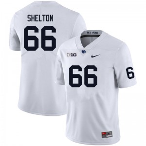 Men Drew Shelton White Penn State College Football #66 Jersey 459395-985