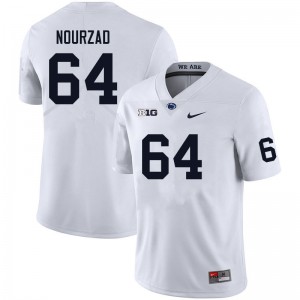 Men Hunter Nourzad White Nittany Lions College Football #64 Jersey 144084-469