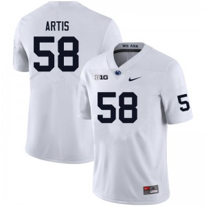 Men Kaleb Artis White Nittany Lions College Football #58 Jersey 955776-751