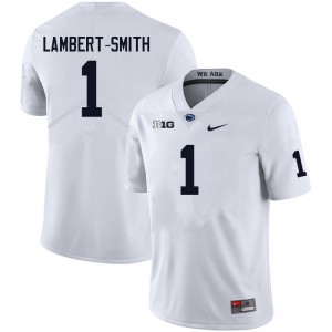 Men KeAndre Lambert-Smith White Penn State Nittany Lions College Football #1 Jersey 355938-375