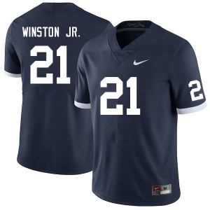 Men Kevin Winston Jr. Retro Penn State College Football #21 Jersey 986615-240