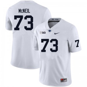 Men Maleek McNeil White Penn State College Football #73 Jersey 562350-570