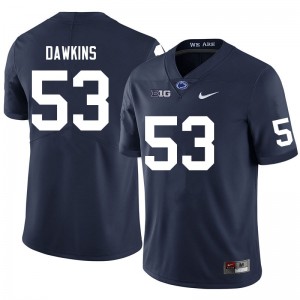 Men Nick Dawkins Navy Penn State College Football #53 Jersey 680164-427